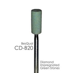 Zirconia – Diamond Impregnated Green Mounted Stones – All Sizes