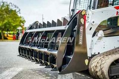 Rock Rake Root Grapple Attachment for Gehl Skid Steer 84″ Wide Heavy Duty
