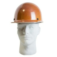 MSA TAN Skullgard Cap Construction Iron Work Safety Ratchet Protective Hard Hat