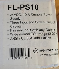 Honeywell HPF-PS10B (PSE-10) NAC PANEL/POWER SUPPLY (SEALED)