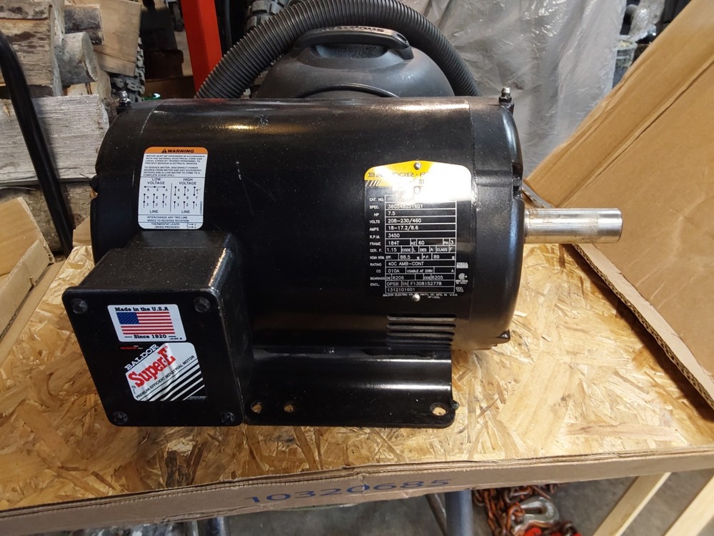 Baldor Reliance Super E Motor 7.5 HP 3 Phase 230/460V 3450 RPM OPSB