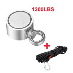 Fishing Magnet Kit Up To 2000lbs Pull Force Super Strong Neodymium +33ft Rope