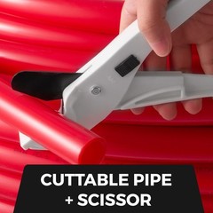1″ Red PEX-B Tubing 300ft, Non-Barrier, for Potable Water & Radiant Heat