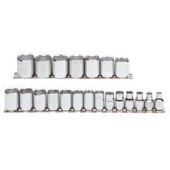Proto J52211 21-Piece Full Polish 3/8″ Drive 6-Point Standard Metric Socket Set