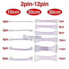 2 Pin-12 Pin 10-30cm JST XH2.54mm Pitch Connector Cable Female-Female Plug US