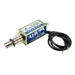 DC 12V 300mA 3.6W 5N 10mm,Pull,Push Type Linear Motion Electromagnet Solenoid