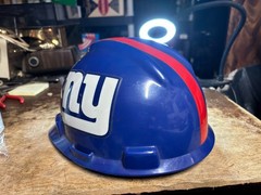 New York Giants Official NFL Hard Hat MSA Medium Made in USA NY Logo