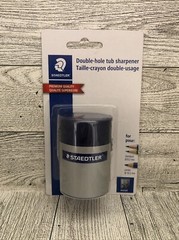 STAEDTLER Manual Pencil Sharpener Blue/Silver (512 001 BK 03)