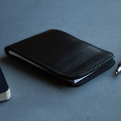 ASR Federal Leather 3×5 Standard Memo Book Cover – Plain Black