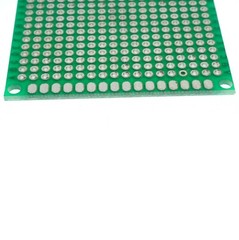 5cm x 7cm Green PCB Printed Circuit Board, 5 Pack, 432 Holes, 32 Pads