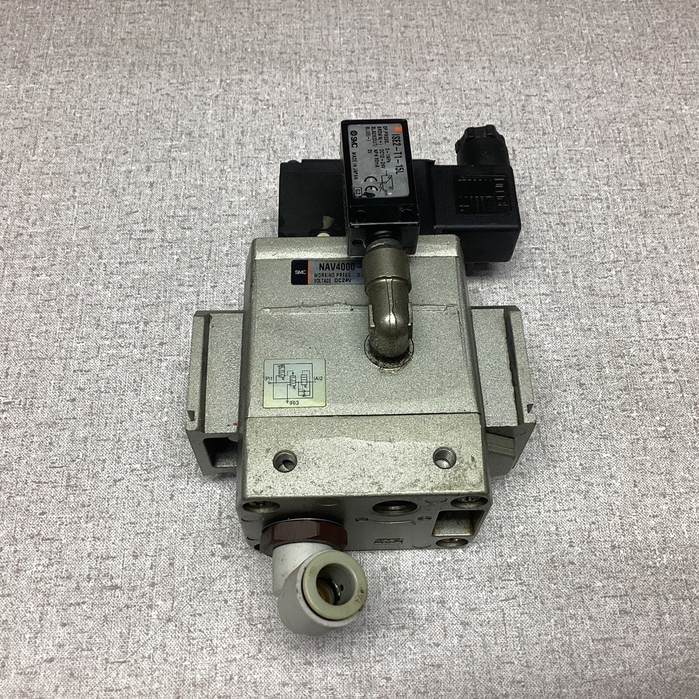 Smc NAV4000-N04-5DZ Pneumatic Solenoid Valve W/ Pressure Switch #3775FMLPT27