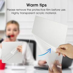 Acrylic Sign Holder 8.5 X 11 Inches 1 Pack, Double Sided Plastic Display Stands