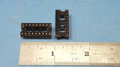 (10 PCs) IC SOCKET , 18 PIN , CAMBION, DIP , THROUGH_HOLE, Kynar Film Protected