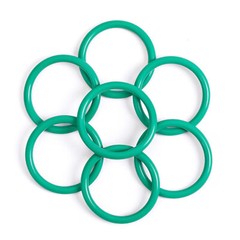 1mm Cross Section , ID:1-58mm O-ring for Automotive A/C Plumbing Repair (Green)