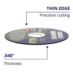 10 Pack 4″ X .040″ X 5/8″ Cut-off Wheels Cutting Discs Stainless Steel & Metal