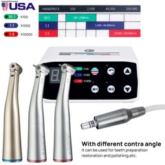 Dental Brushless LED Electric Micromotor 1:1/1:5 Increasing Handpiece