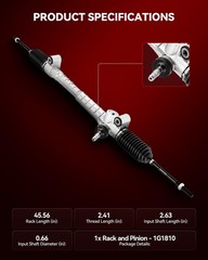 Torchbeam Electronic Power Steering Rack And Pinion Replacement For Chevy