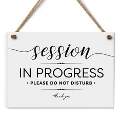 5×7 Inch Session in Progress Do Not Disturb Sign ~ Exclusive Value Series wit…