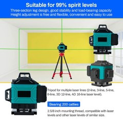 Portable 1.5m Tripod Level Stand Lightweight Steel Construction for Laser Tools