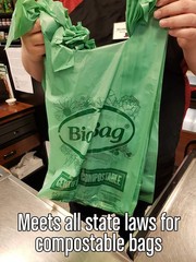 Biobag Usa 100 Certified Compostable Shopping Bags 10 Lb Capacity 600 Count
