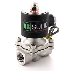 U. S. Solid 1/2″ Stainless Steel Electric Solenoid Valve 24V DC Normally Closed