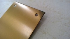 SOLID Satin BRASS Door Pull Plate Handle 14″ x 3-1/2″ w Back Plate