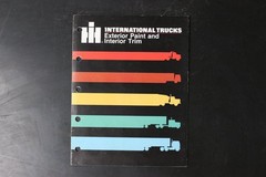 International Trucks Exterior Paint & Interior Trim Sales Brochure 1985 CT-399A