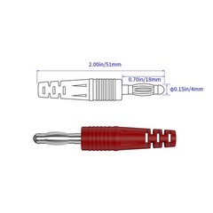 2pcs Banana Plug Test Lead Cable Line Wire, 4mm Banana Plug for Multi-Meter, …