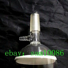 24/40 Buchner Funnel,Filtering Funnell,Glass Funnel with Coarse Filter,Lab chem