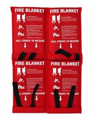 4 PACK FIRE BLANKET Fiberglass Hero 40”x40” Emergency Home US *FREE SHIPPING*
