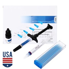 Dental Orthodontic Light Cure Adhesive Kit Blue Acid Etchant Gel for Brackets