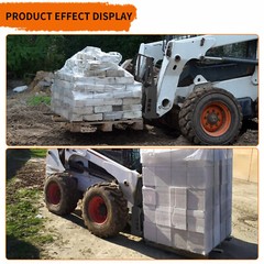 45″ Pallet Fork Frame 2500LBS W/ 42″ Fork Blades for Loaders Tractors Skid Steer