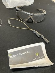 Revision Stingerhawk Frameless Safety Glasses Kit, Clear & Gray Lenses