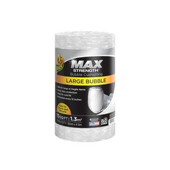 Duck Max Strength Bubble Cushioning Wrap for Moving & 15 Feet, Clear