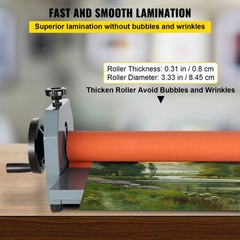 VEVOR Cold Film Laminator 51in Manual Laminating machine 1300mm Vinyl Photo Roll