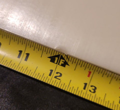 Acetal Natural White Delrin 3/4 x 7 1/4 x 17″ (.750 x 7.250 x 17.000) INV#X-105