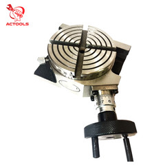 Rotary Table 4″ 100mm Horizontal And Vertical With 65 mm 3 Jaw Chuck Backplate