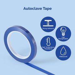 Dental Instruments Identification Tape Autoclavable 0.24″ 0.40″Width 10 Colors