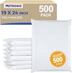Poly Mailers Metronic 19×24 500Pcs Heavy Duty White