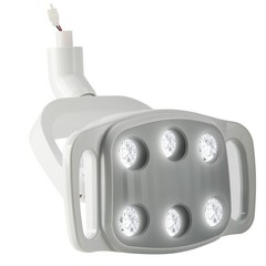 9W Dental 6 LED Lamp Oral Light Ra90 Lamp For Unit Chair 22MM / 26MM