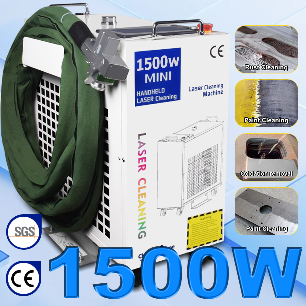 1500W Fiber Laser Cleaning Machine Metal Oil Rust Paint Removal Laser Cleaner US
