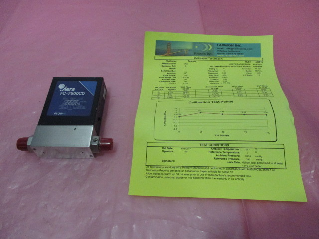 Aera FC-7800CD Mass Flow Controller MFC, N2, 2 SLPM, 421484