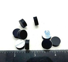 3/16″ Thick Round Stick on Rubber Feet 1/2″ Dia Bumpers 3M Adhesive Backing