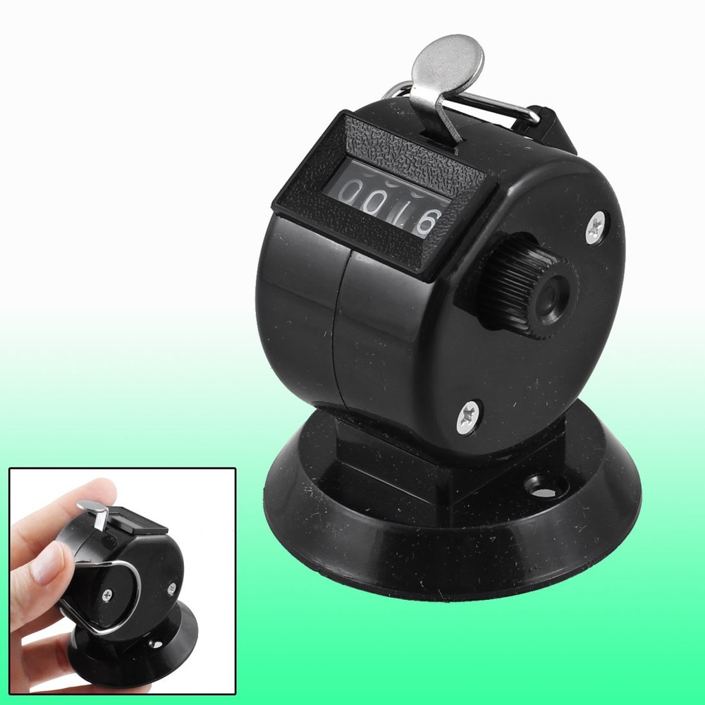 Golf Pitch Count 4 Digits Number Clicker Portable Tally Counter Black