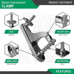 Gomco Circumcision Clamp 3.5 cm Children Boys Urology Surgical Inst German Grade