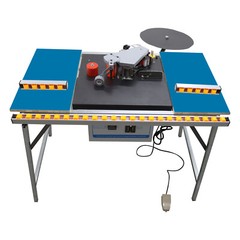 Automatic Edge Bonding Machine Curve & Straight Woodworking Edge Trimming 110V