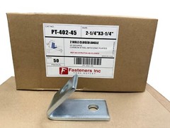 2-Hole 45° Closed Corner Angle for Unistrut B-Line Channel P1186 PT-402-45