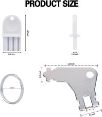 Paper Towel Dispenser Key, 10 Pack Toilet Paper Dispenser Key for Universal Waff