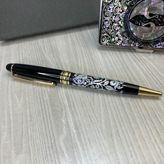 Mother of pearl PEN & Business Card ID Card Holder Credit Case Wallet Gift