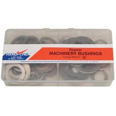 Regular 14 Gauge Machinery Bushing Assortment, Steel, Black Oxide Finish, 91